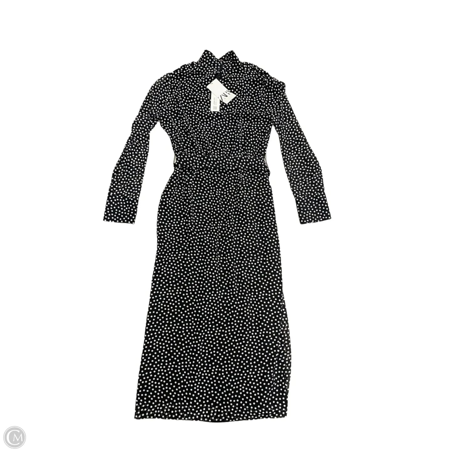 Dress Casual Maxi By Zara In Polkadot Pattern, Size: M