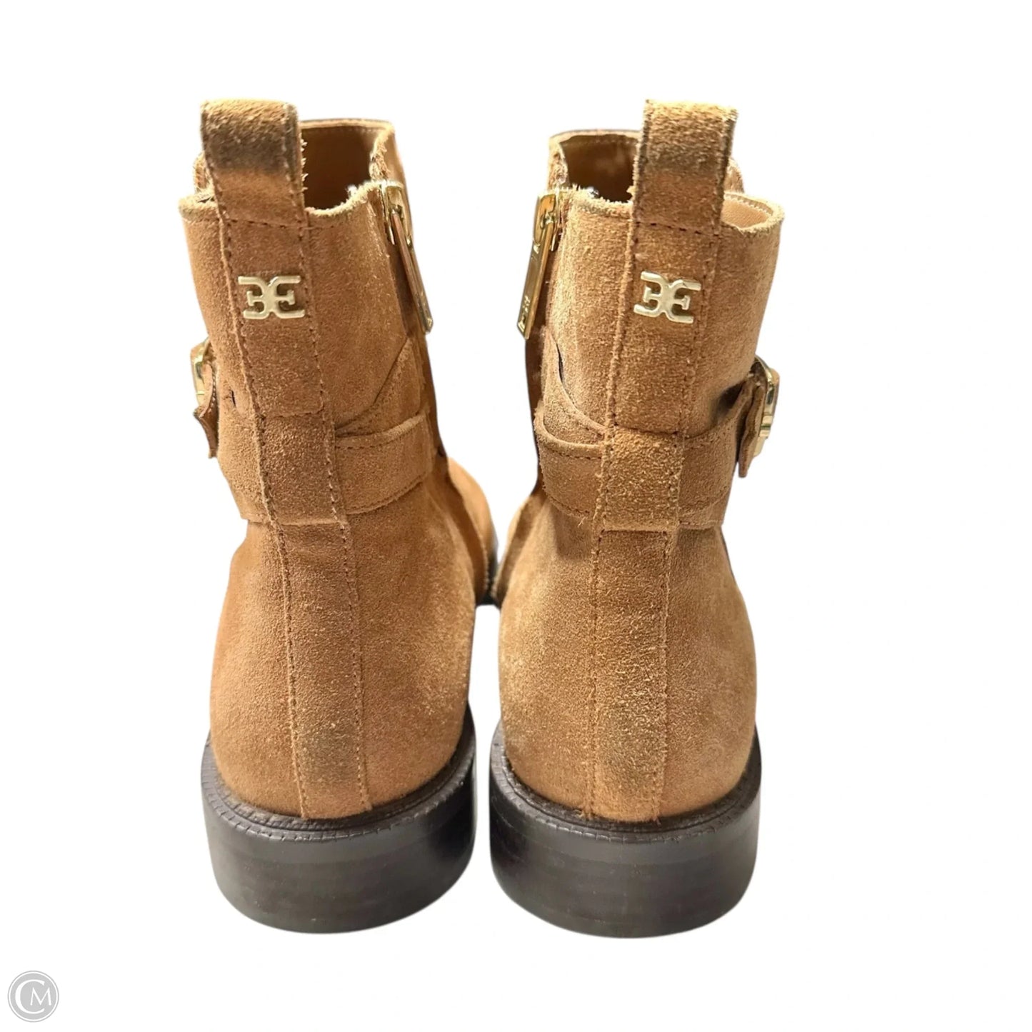 Boots Ankle Heels By Sam Edelman In Tan, Size: 9