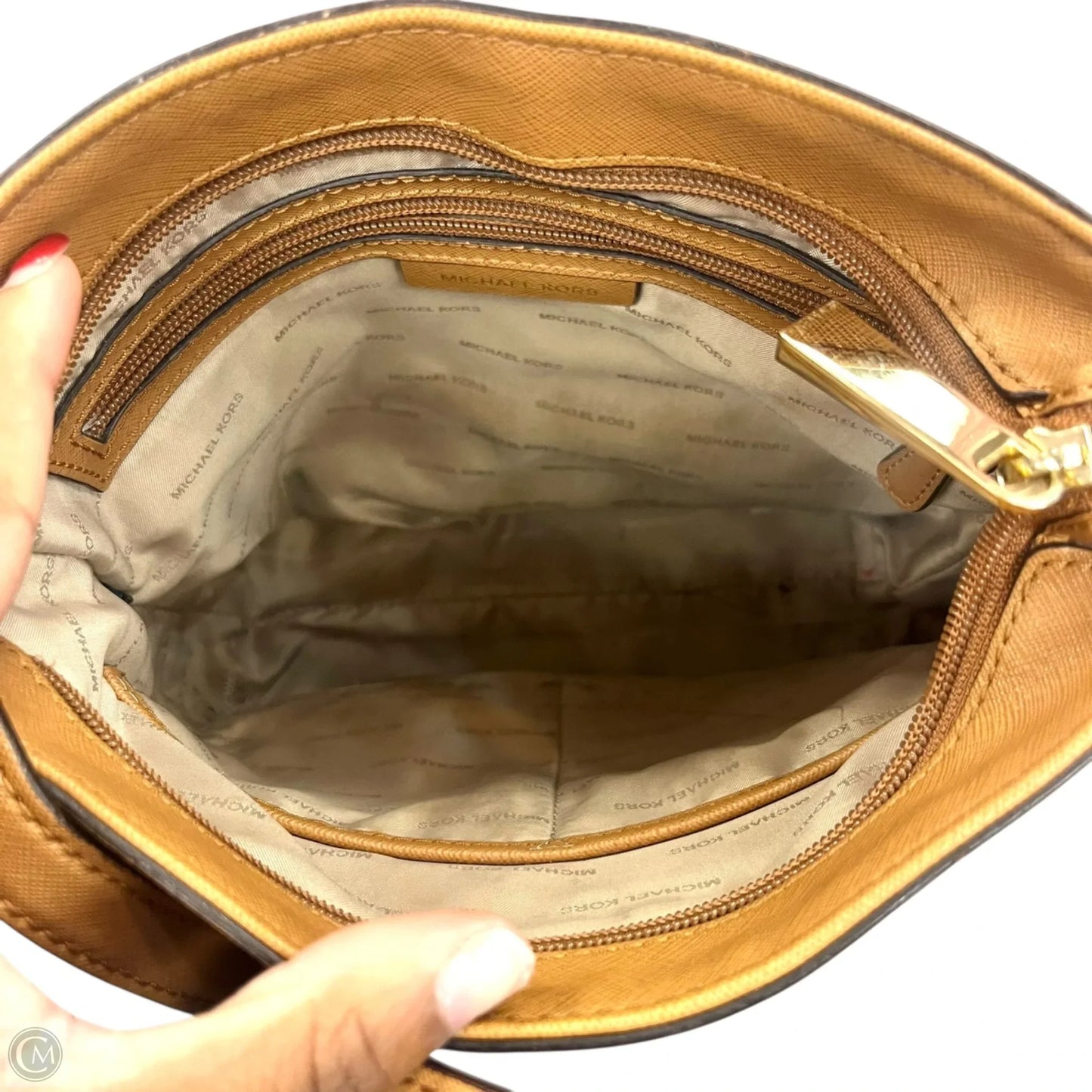 Crossbody Designer By Michael Kors, Size: Medium