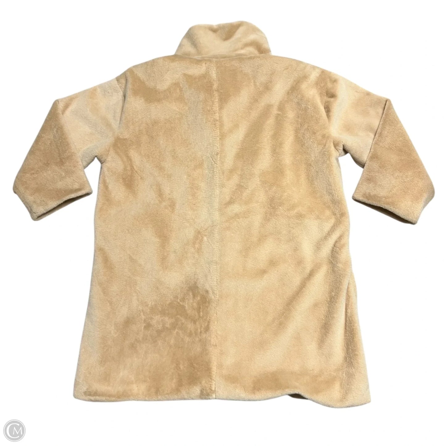 Coat Faux Fur & Sherpa By Forever 21 In Tan, Size: 2x