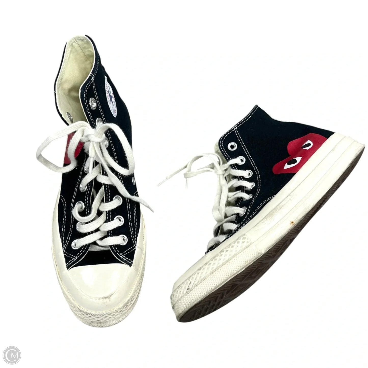 Shoes Sneakers By Converse In Black & Cream, Size: 9