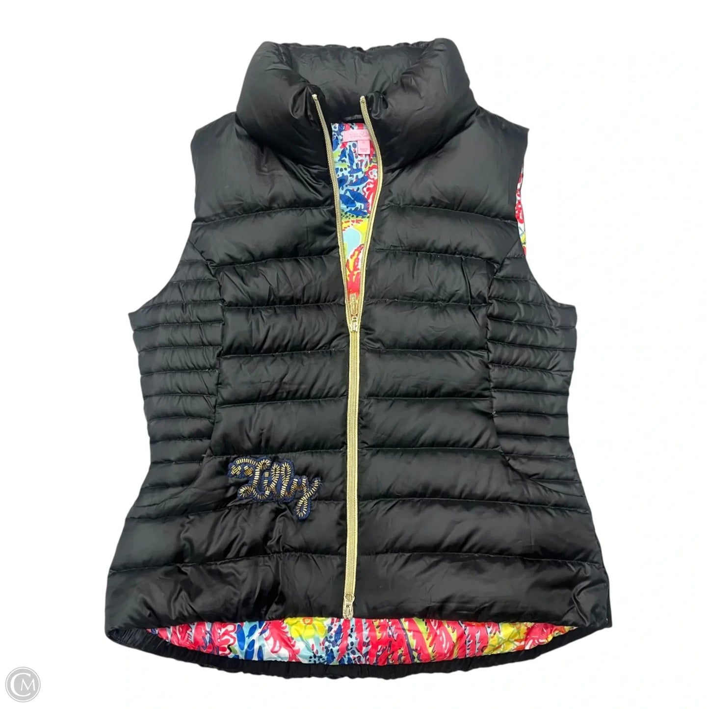 Vest Designer By Lilly Pulitzer In Black, Size: Xl