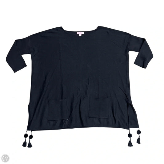 Sweater Cardigan Designer By Lilly Pulitzer In Black, Size: S