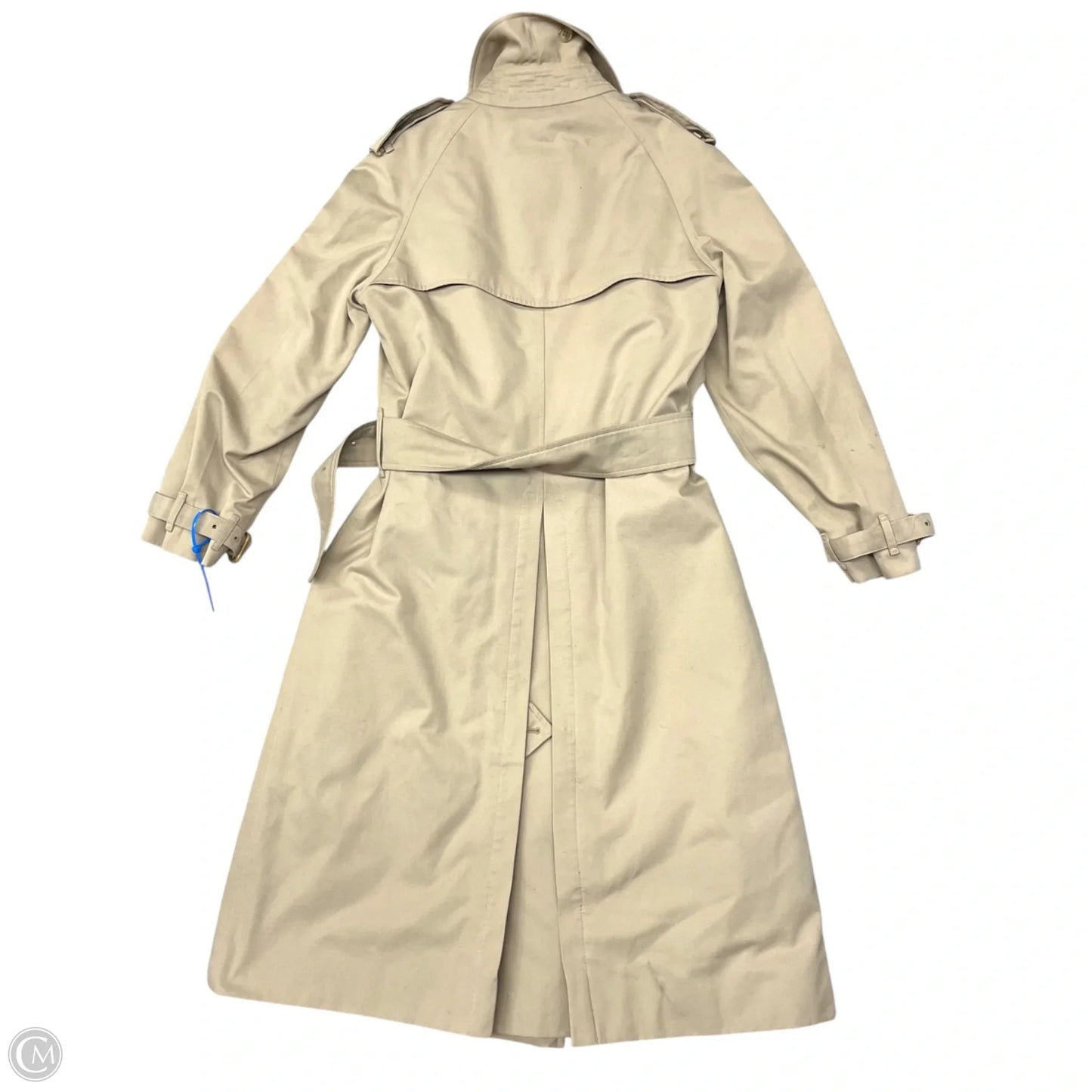 Coat Luxury Designer By Burberry In Tan, Size: S