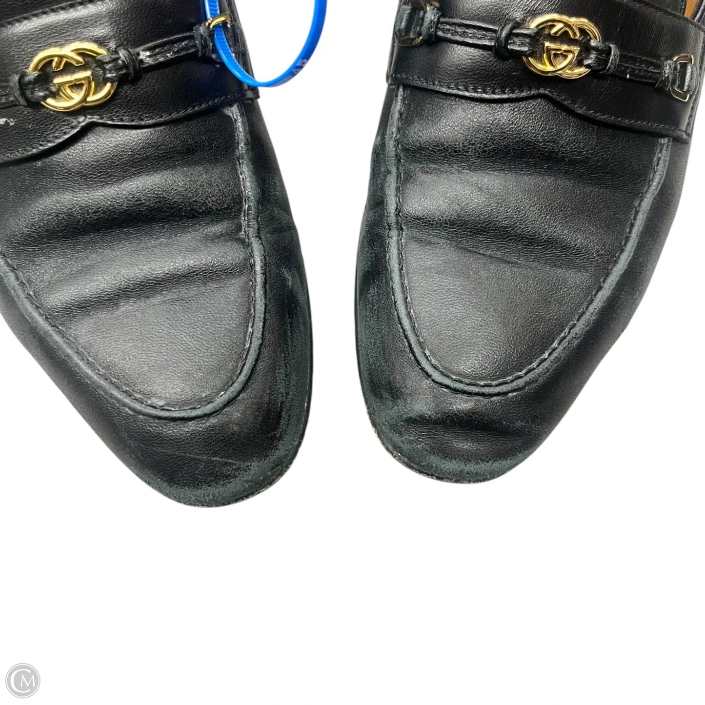 Shoes Luxury Designer By Gucci In Black, Size: 5.5