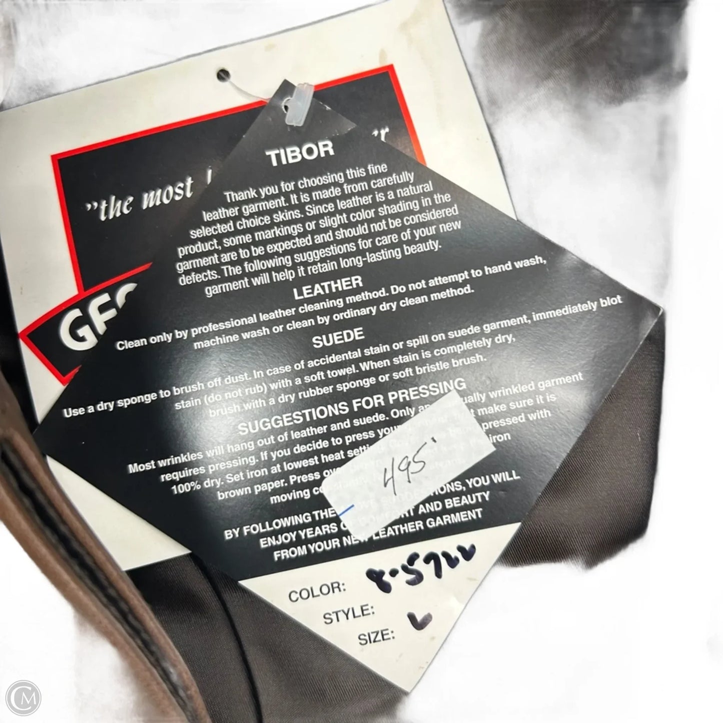 Coat Other By Tibor Leathers  In Brown, Size: L