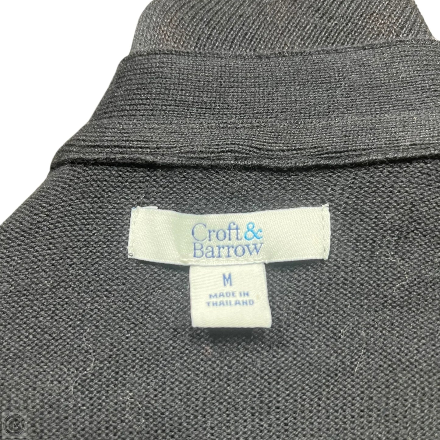 Sweater Cardigan By Croft And Barrow In Black, Size: M