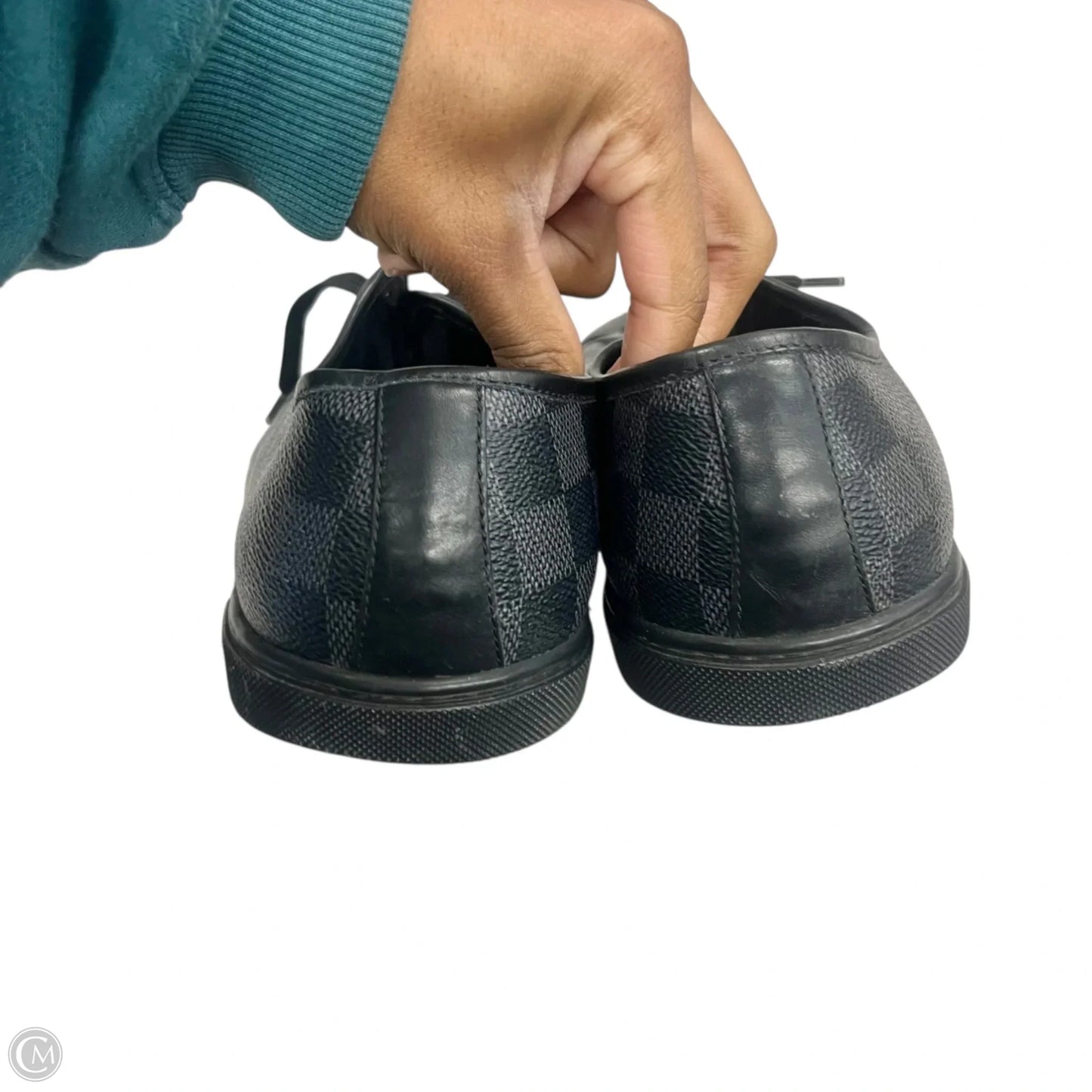 Shoes Luxury Designer By Louis Vuitton In Black, Size: 11