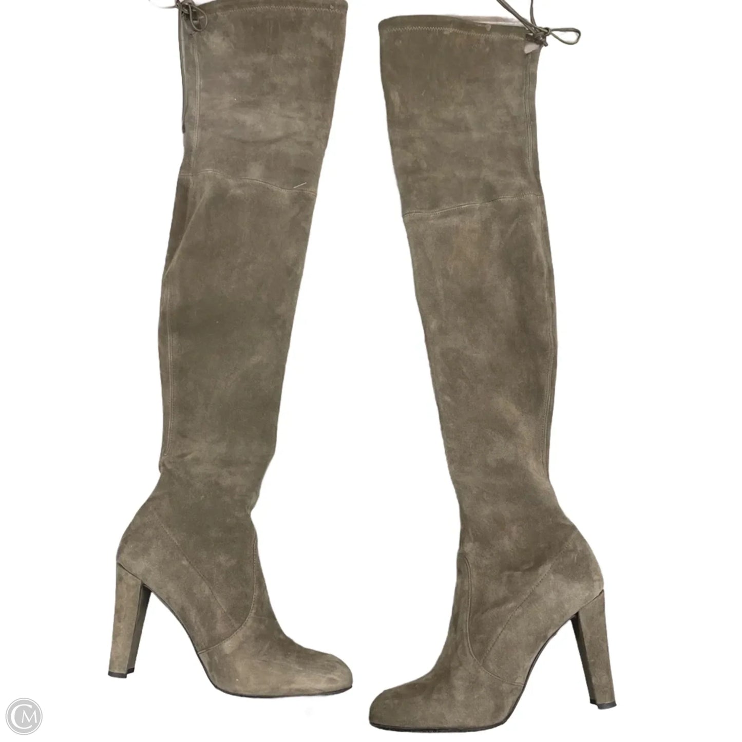 Boots Designer By Stuart Weitzman In Taupe, Size: 7