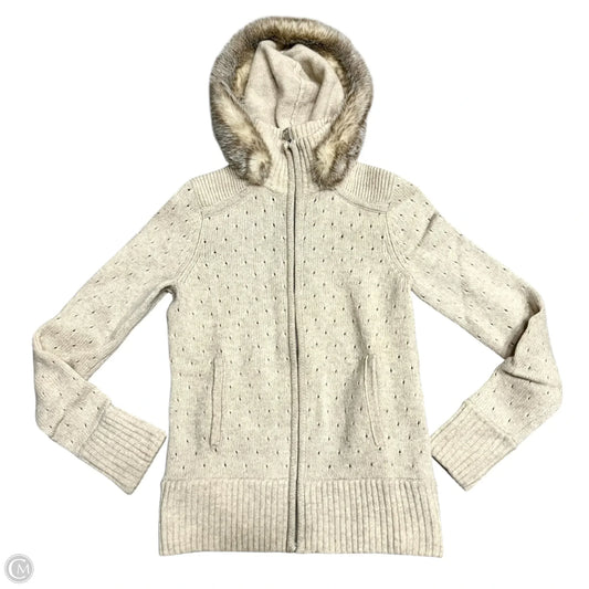 Sweater Cardigan By Banana Republic In Tan, Size: Xs