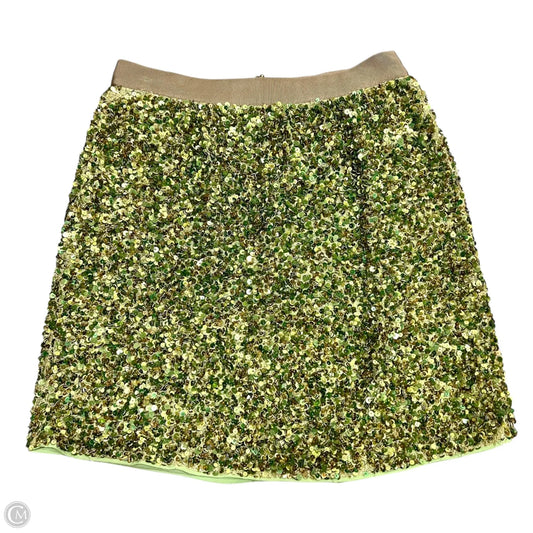 Skirt Designer By Kate Spade In Gold & Green, Size: 6