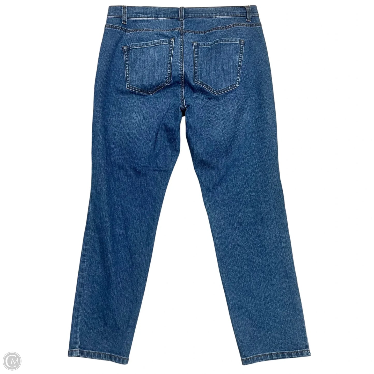 Jeans Straight By Style And Company In Blue Denim, Size: 14