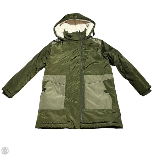 Coat Puffer & Quilted By Aqua In Green, Size: M