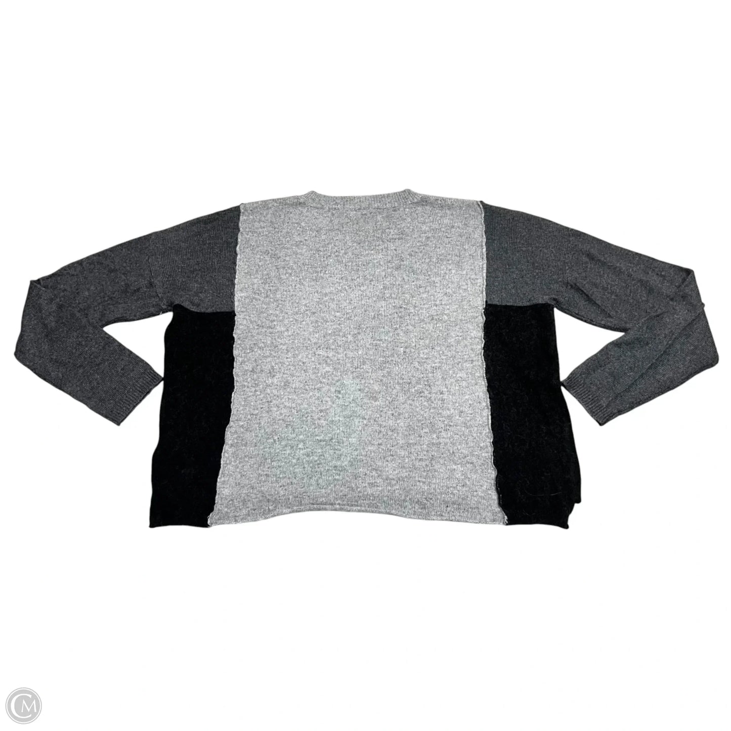Sweater By Olivaceous In Black & Grey, Size: L