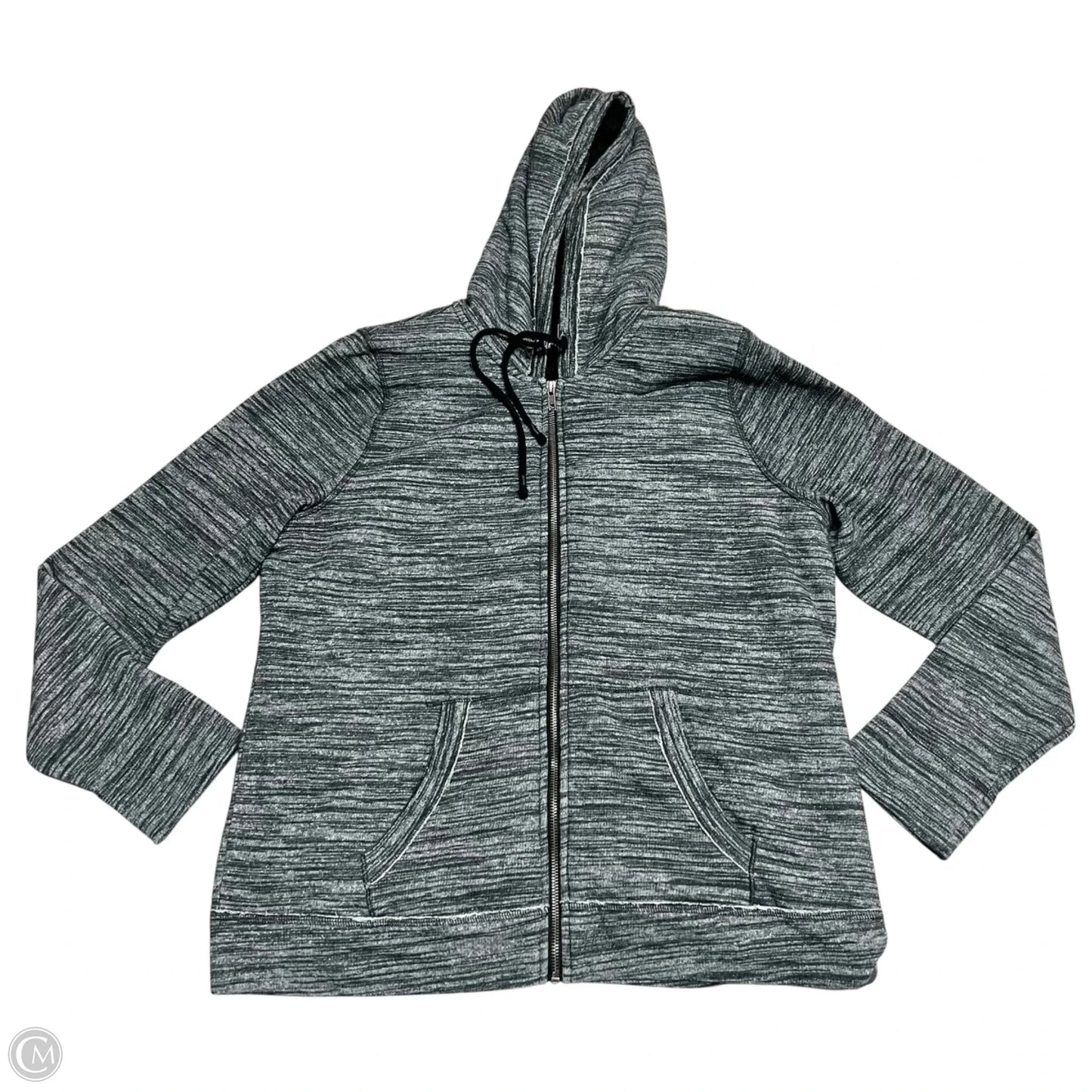 Sweatshirt Hoodie By Sonoma In Grey, Size: L