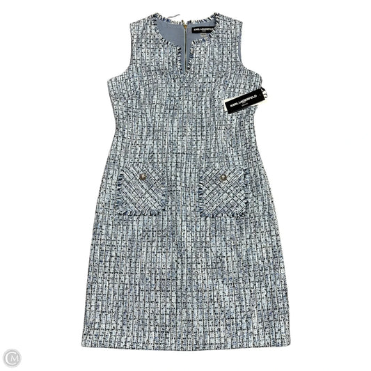 Dress Designer By Karl Lagerfeld In Blue, Size: M