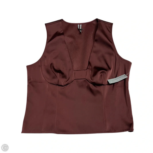 Top Sleeveless By Anthropologie In Brown, Size: Lp