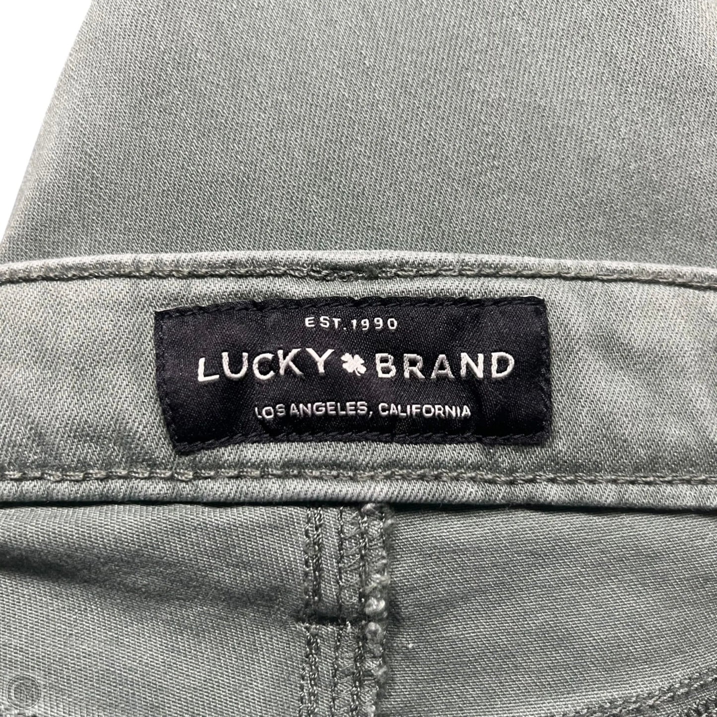 Jeans Skinny By Lucky Brand In Green Denim, Size: 2