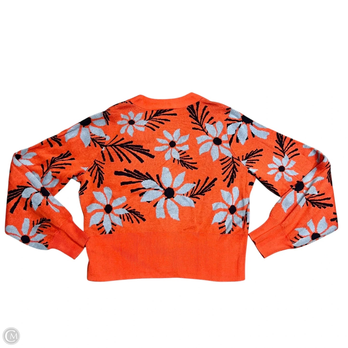 Sweater Cardigan By Cabi In Blue & Orange, Size: S