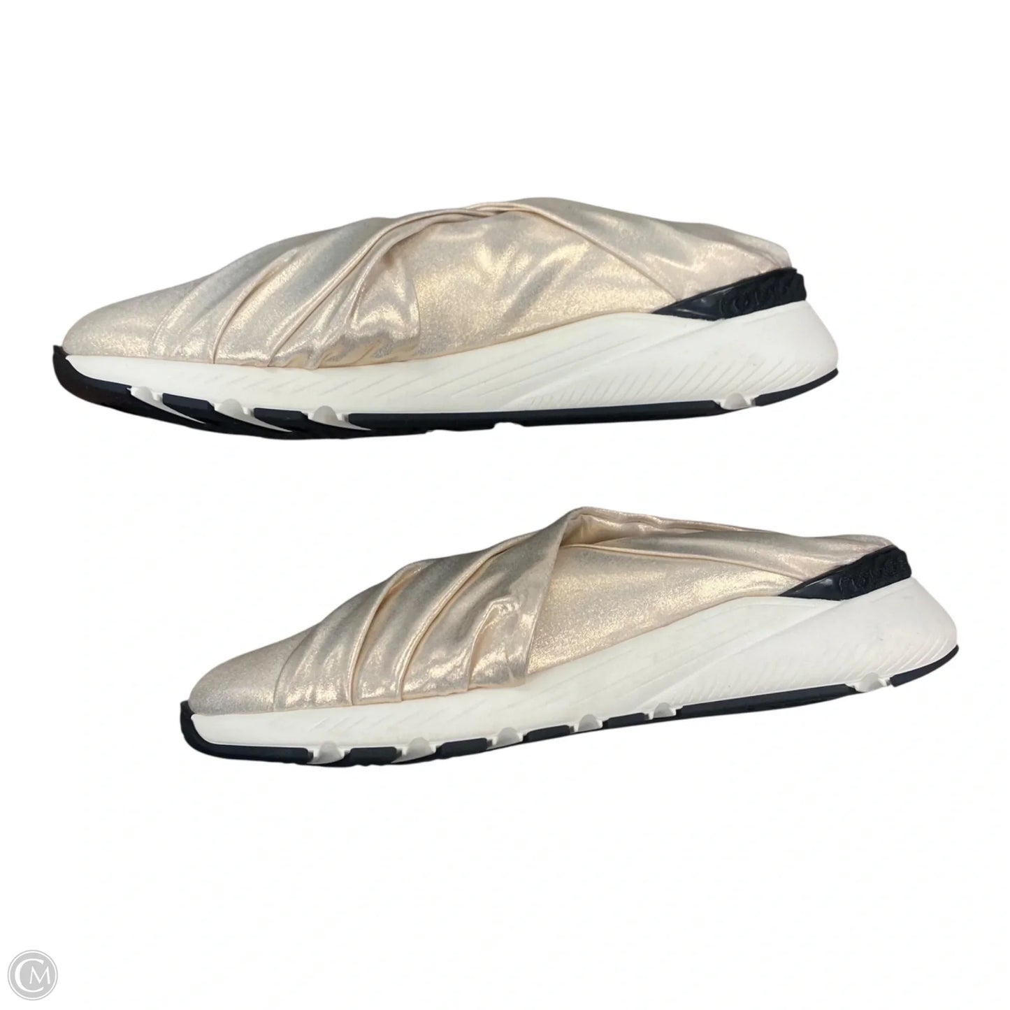 Shoes Sneakers By Casadei In Gold, Size: 9.5