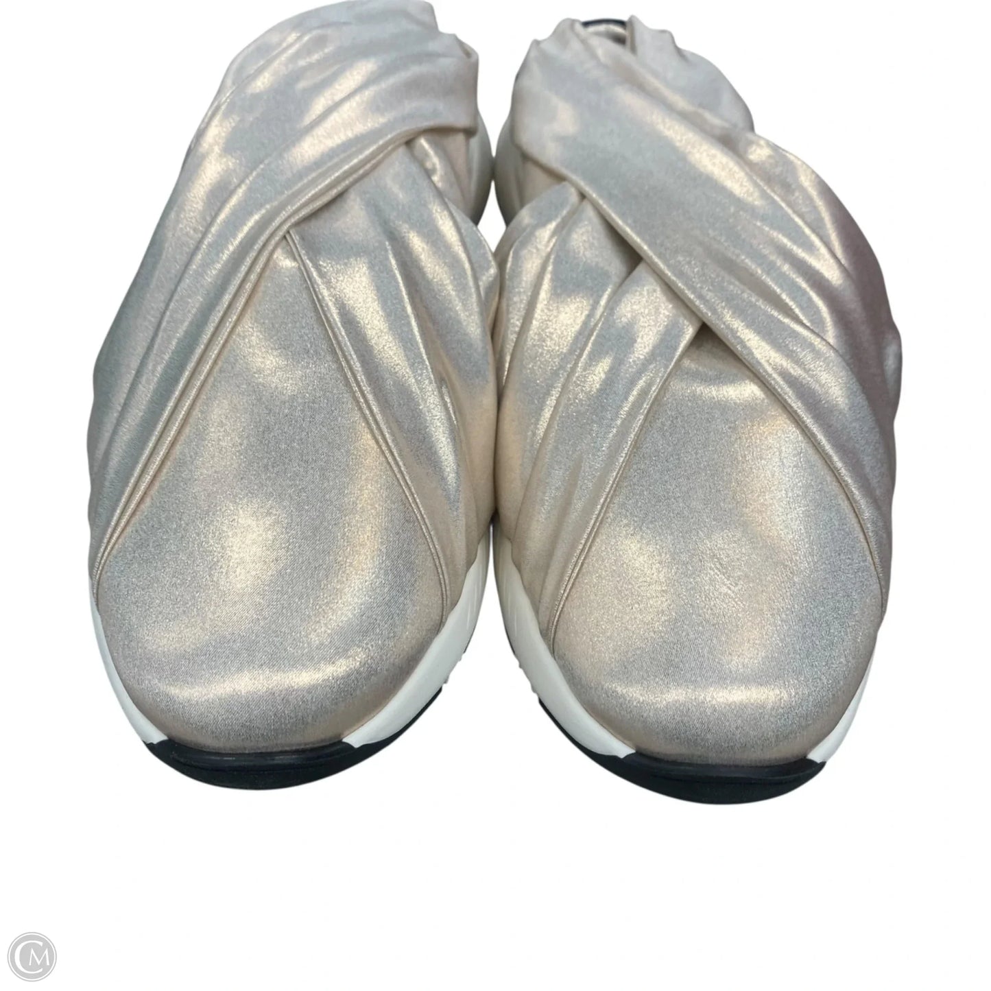 Shoes Sneakers By Casadei In Gold, Size: 9.5