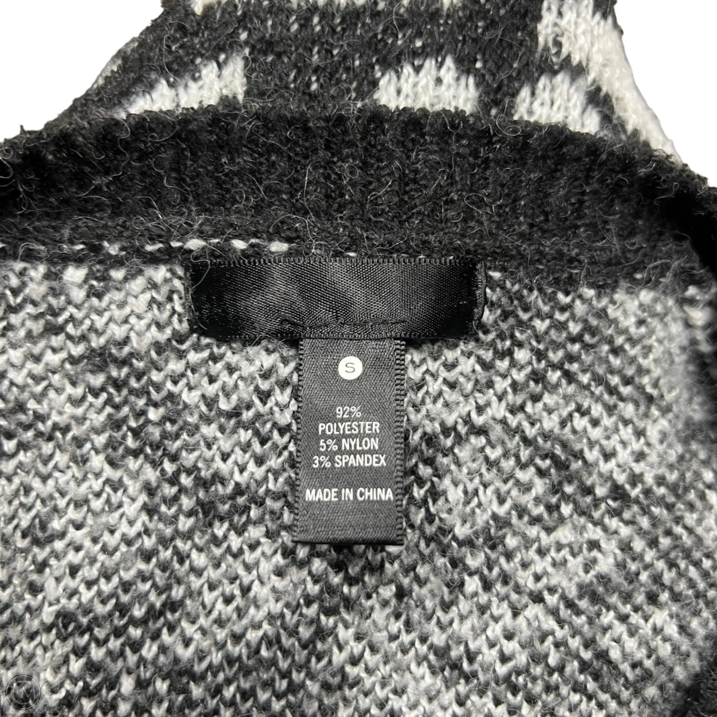 Sweater By Aqua In Black & White, Size: S