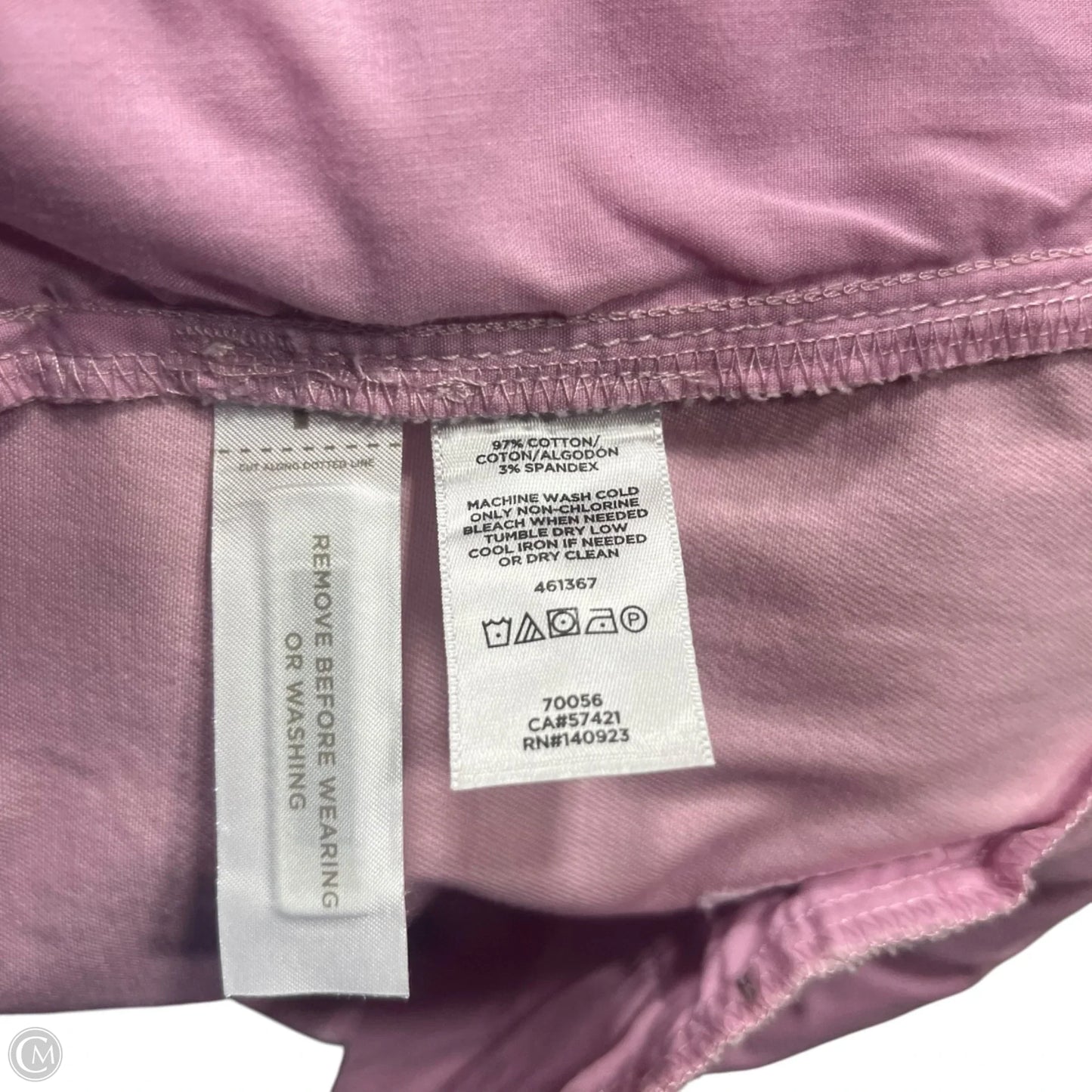 Jeans Skinny By Loft In Pink Denim, Size: 0