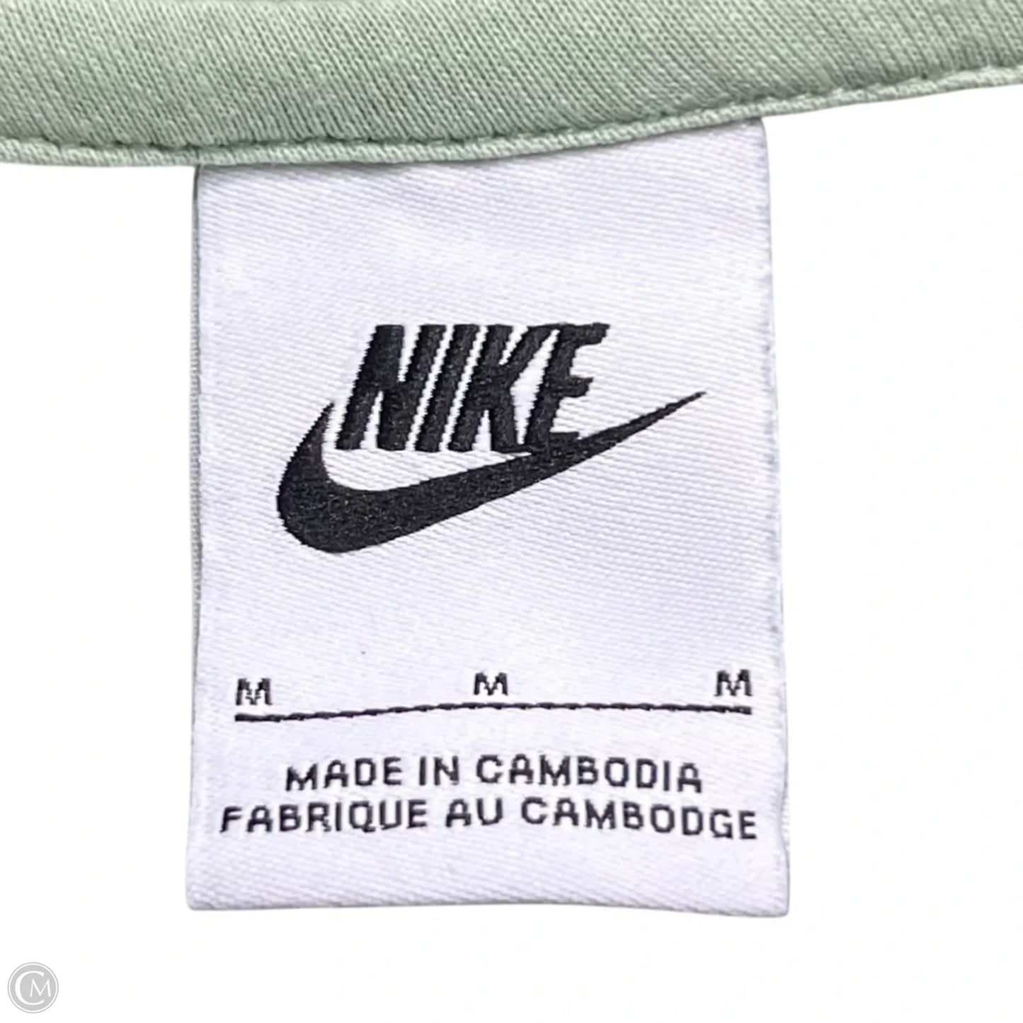 Athletic Sweatshirt Crewneck By Nike In Green, Size: M