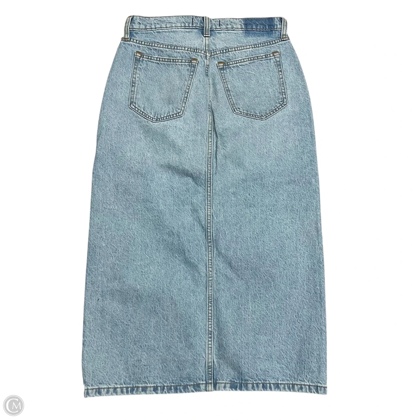 Skirt Midi By Abercrombie And Fitch In Blue Denim, Size: 2