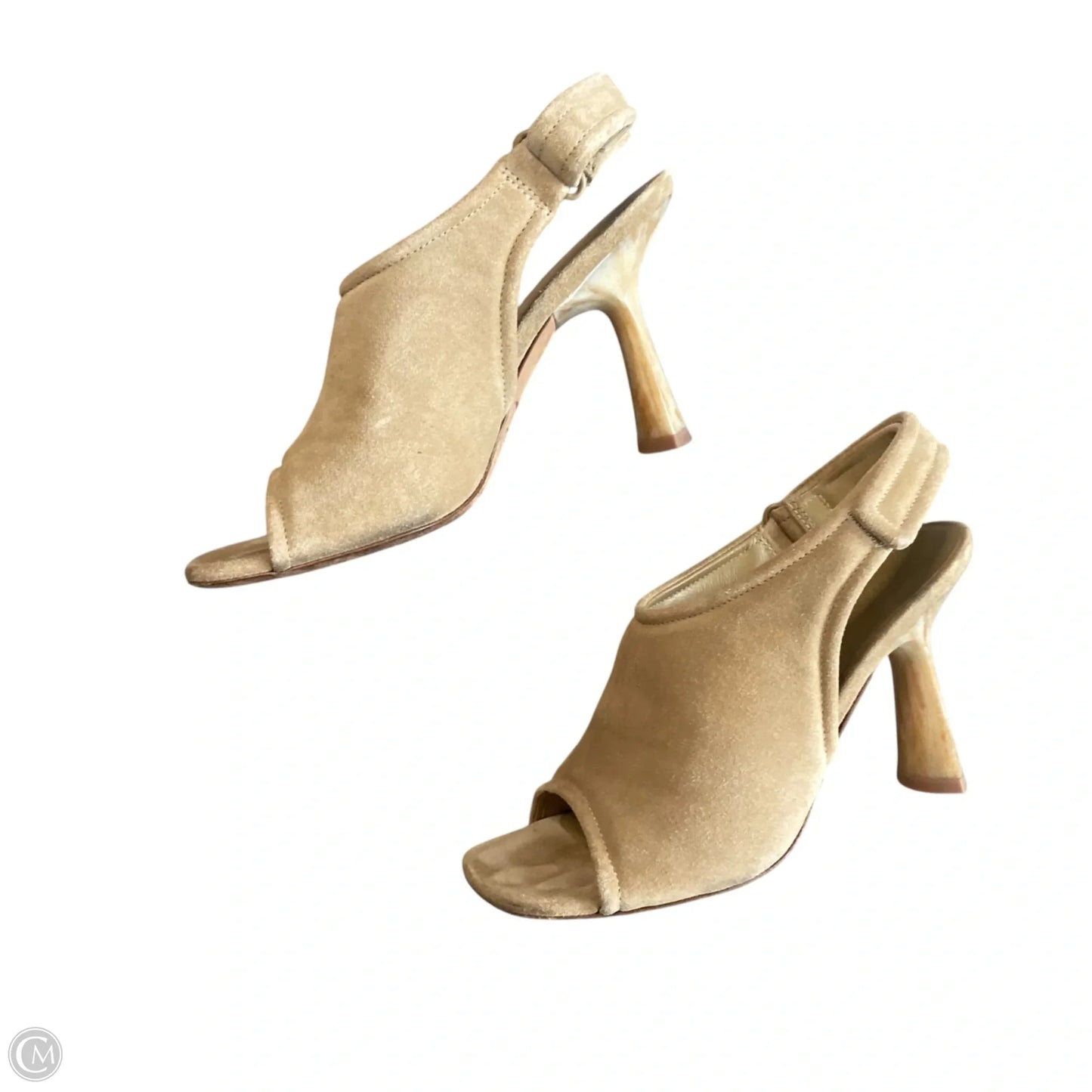 Sandals Heels Kitten By Vince In Tan, Size: 6