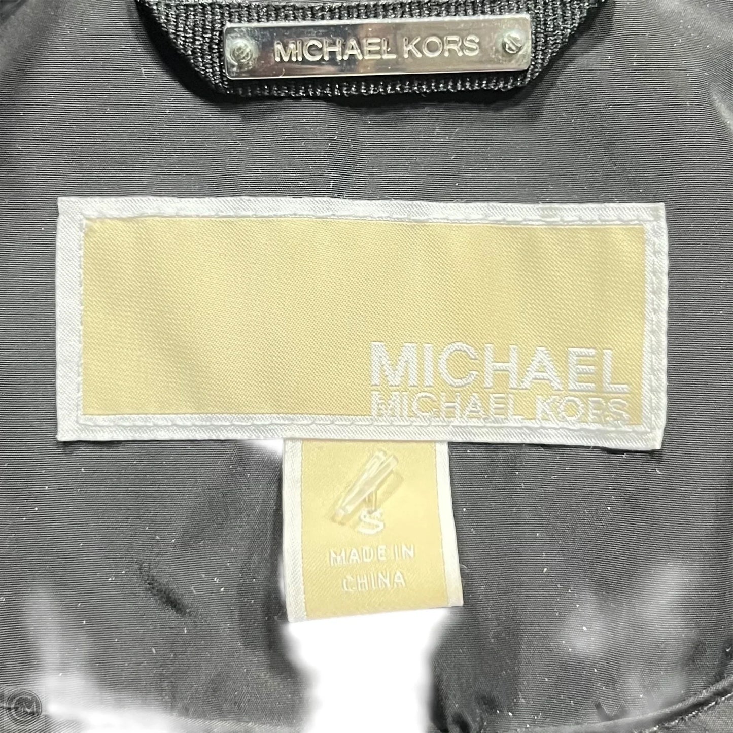 Coat Raincoat By Michael By Michael Kors In Black, Size: S