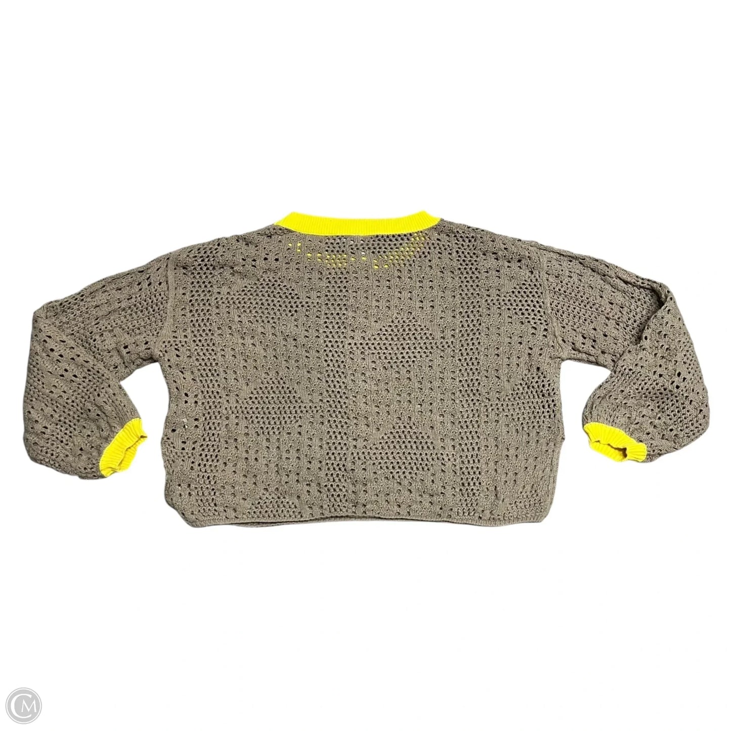 Sweater By Free People In Brown & Yellow, Size: Xs