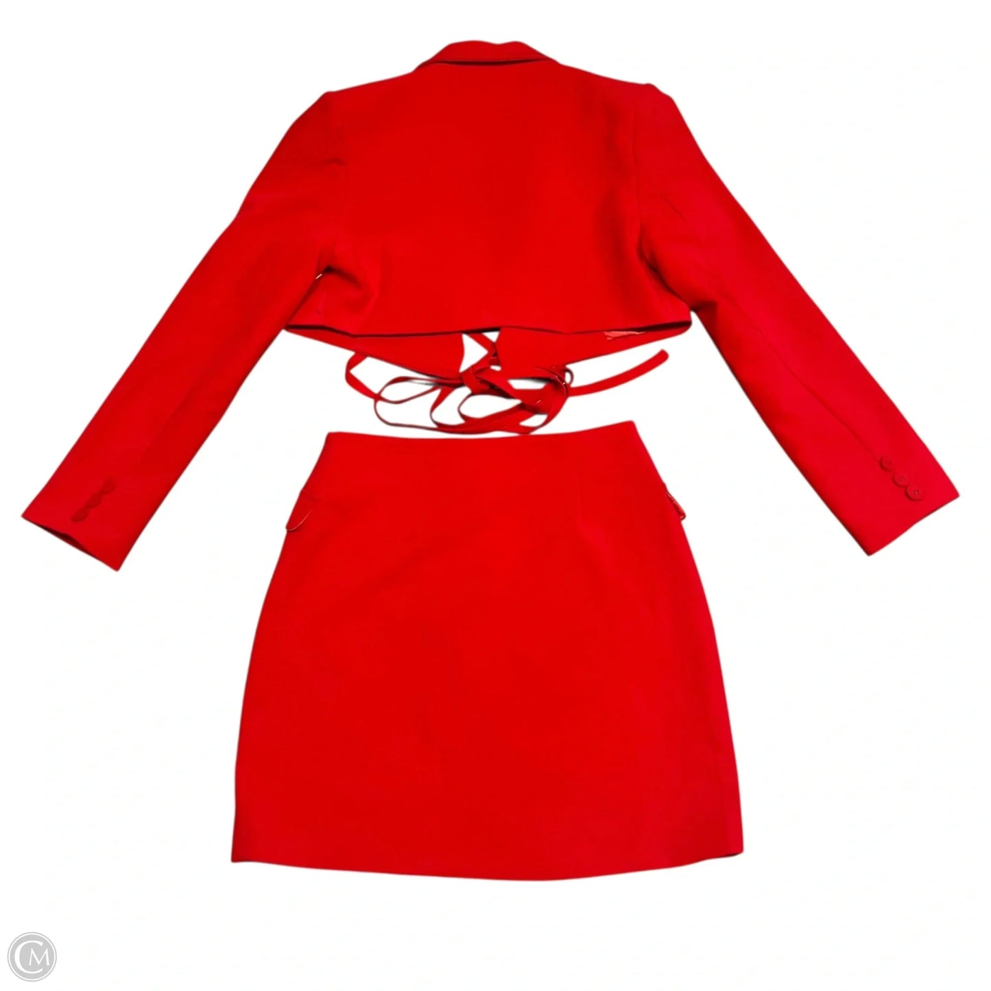 Skirt Set 2pc By Miss Circle In Red, Size: L