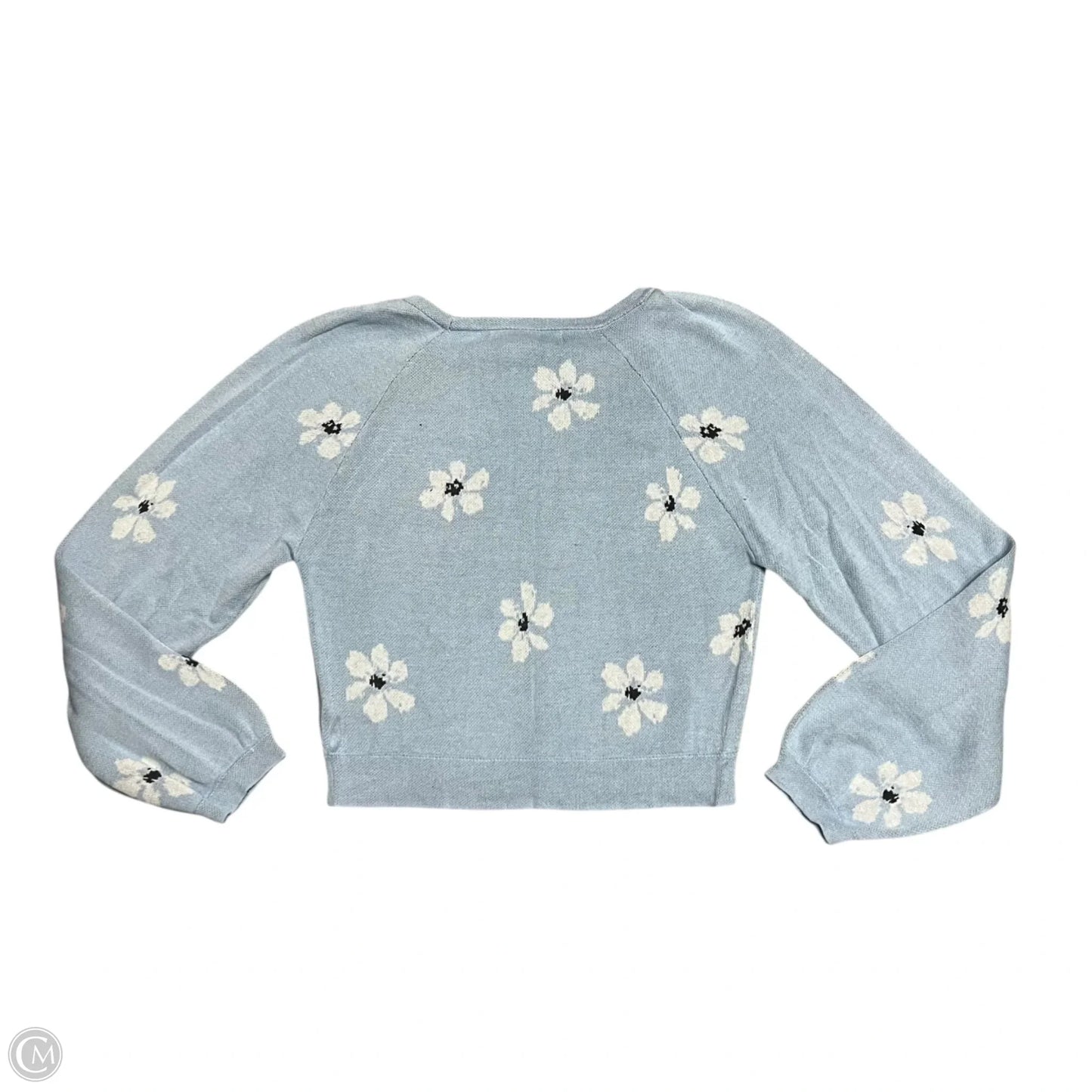 Sweater By Saltwater Luxe In Blue & Cream, Size: S