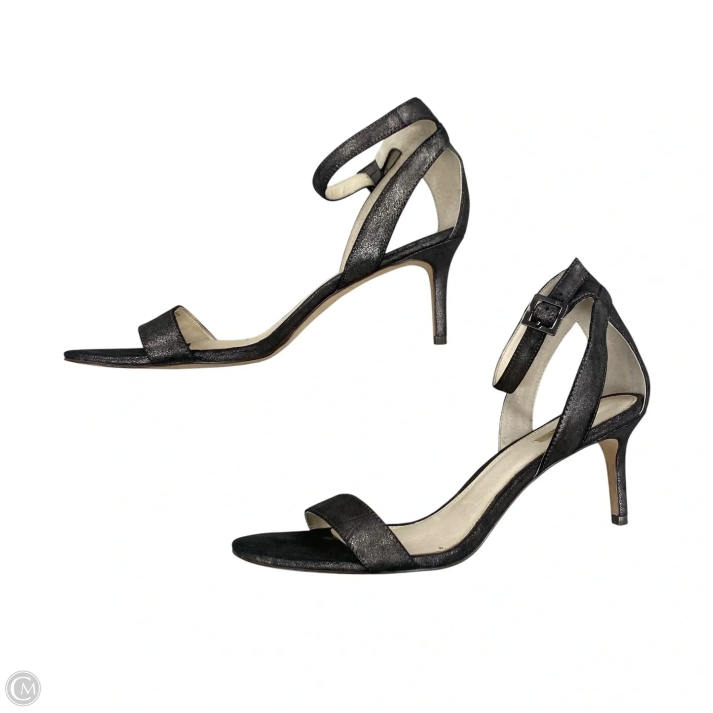 Sandals Heels Stiletto By Louise Et Cie In Grey, Size: 12