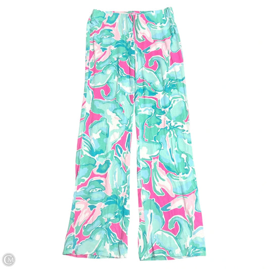 Pants Designer By Lilly Pulitzer In Blue & Pink, Size: 4