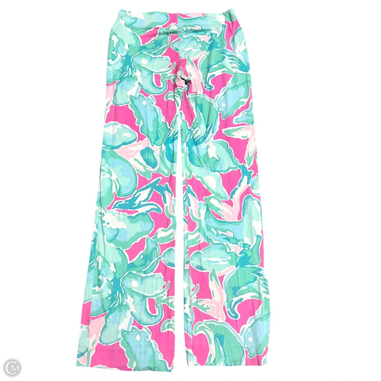 Pants Designer By Lilly Pulitzer In Blue & Pink, Size: 4