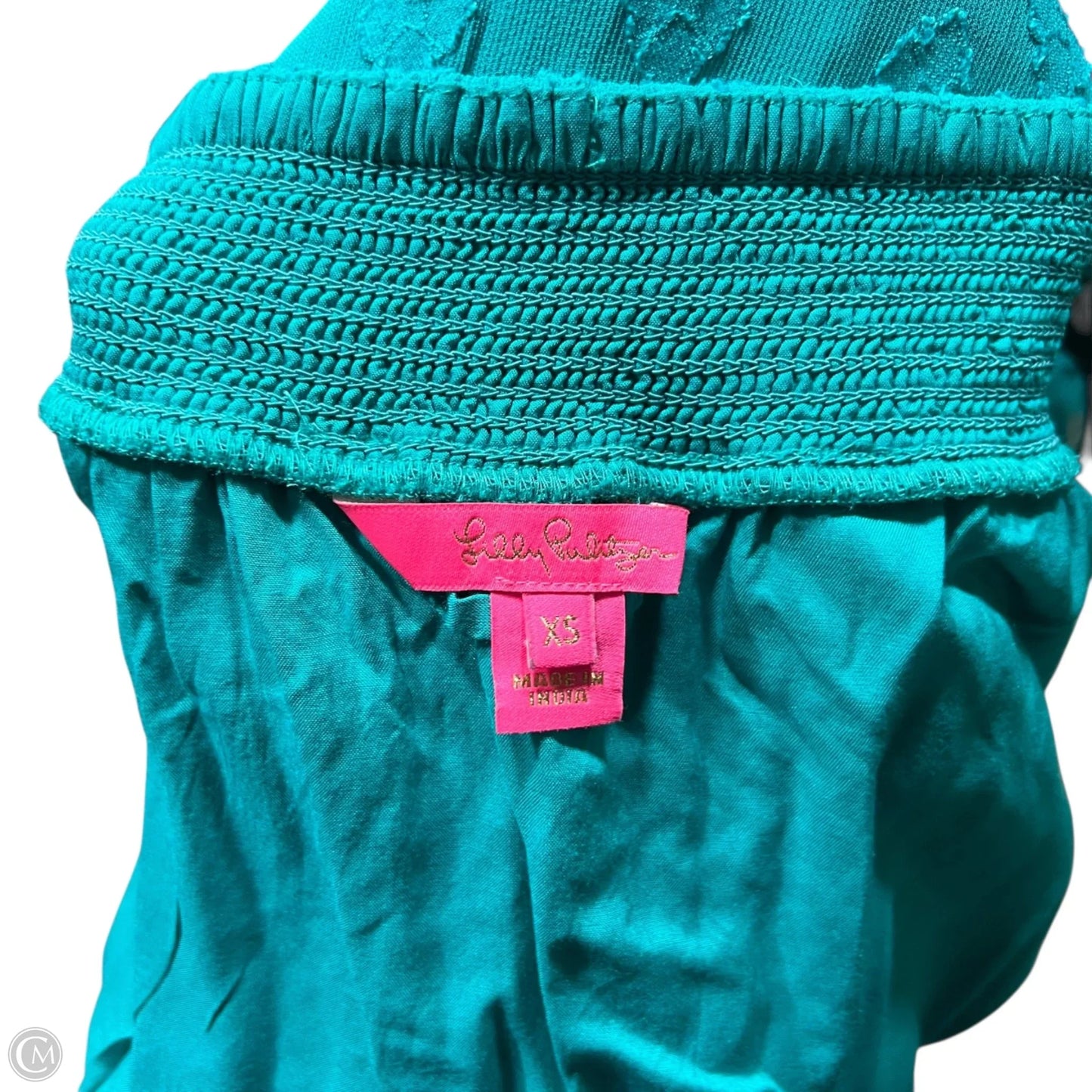 Romper Designer By Lilly Pulitzer In Teal, Size: Xs