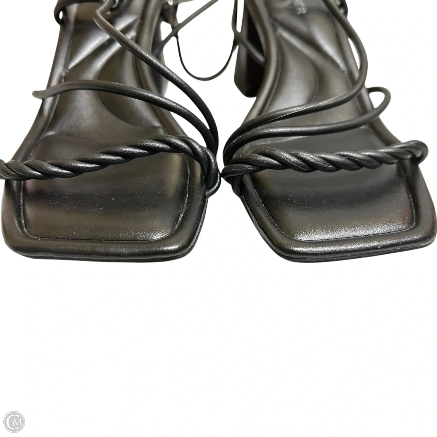 Sandals Heels Block By Marc Fisher In Black, Size: 7.5