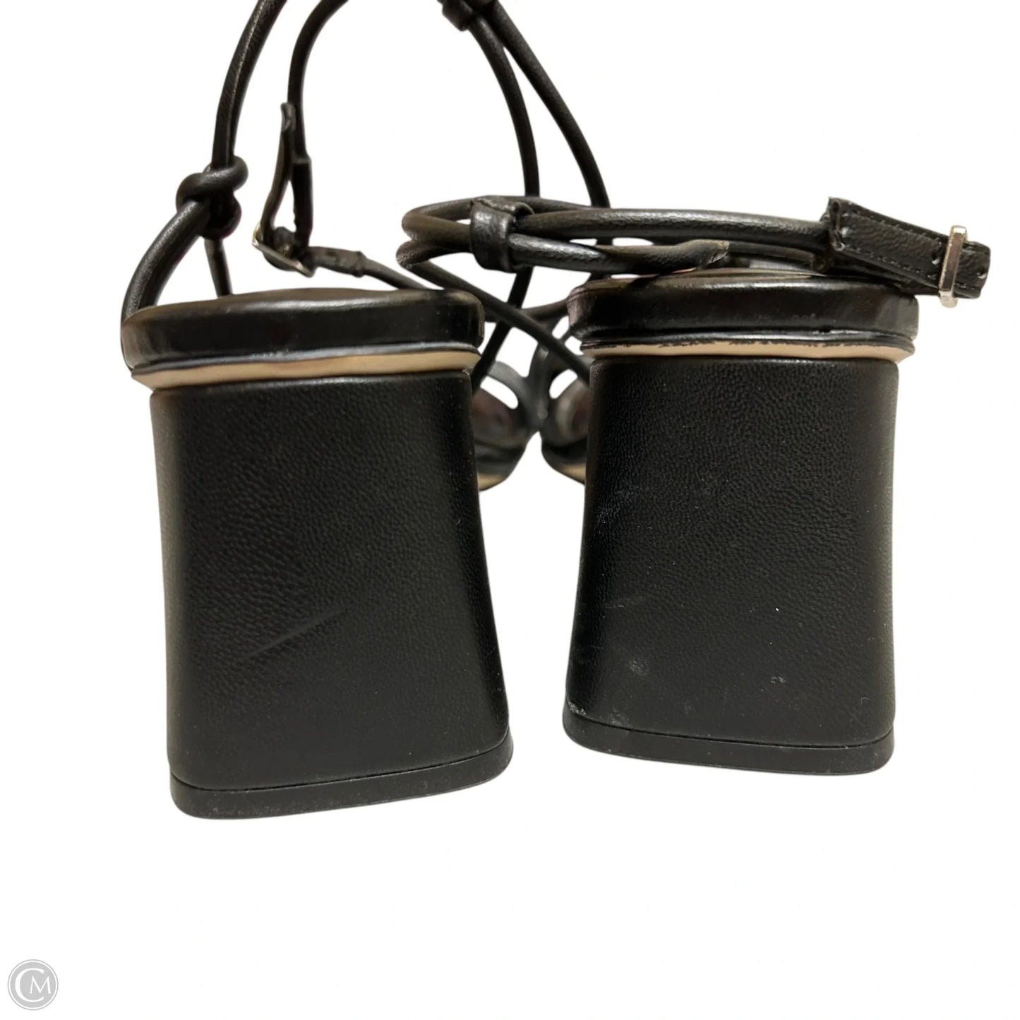 Sandals Heels Block By Marc Fisher In Black, Size: 7.5