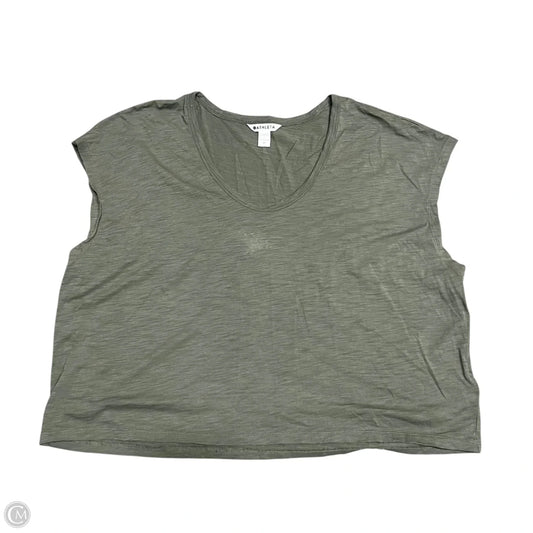 Athletic Top Short Sleeve By Athleta In Green, Size: Xl