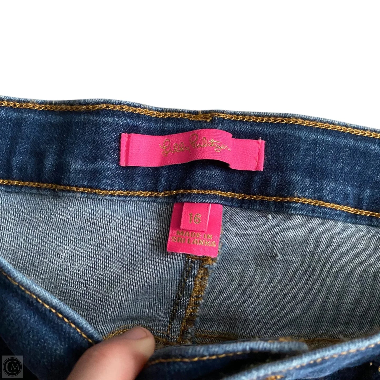 Jeans Designer By Lilly Pulitzer In Blue Denim, Size: 16