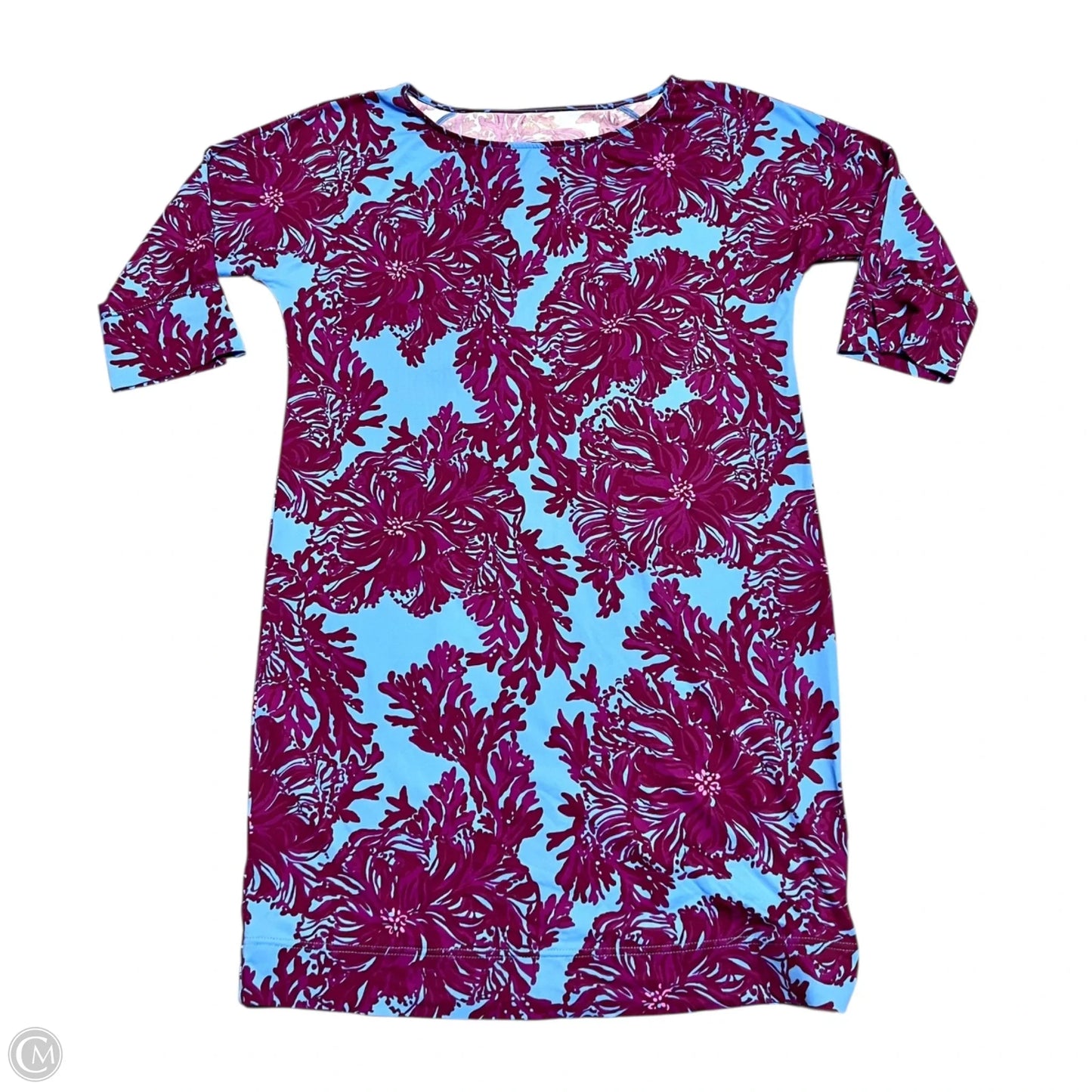 Dress Designer By Lilly Pulitzer In Blue & Purple, Size: M