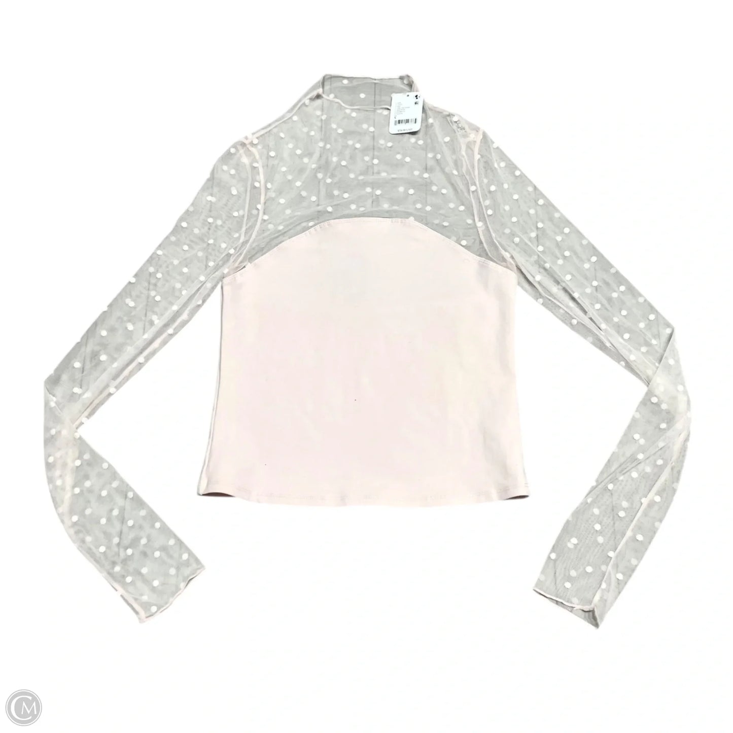 Top Long Sleeve By Free People In Pink, Size: S