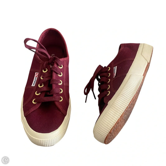 Shoes Sneakers By Superga In Red, Size: 7.5