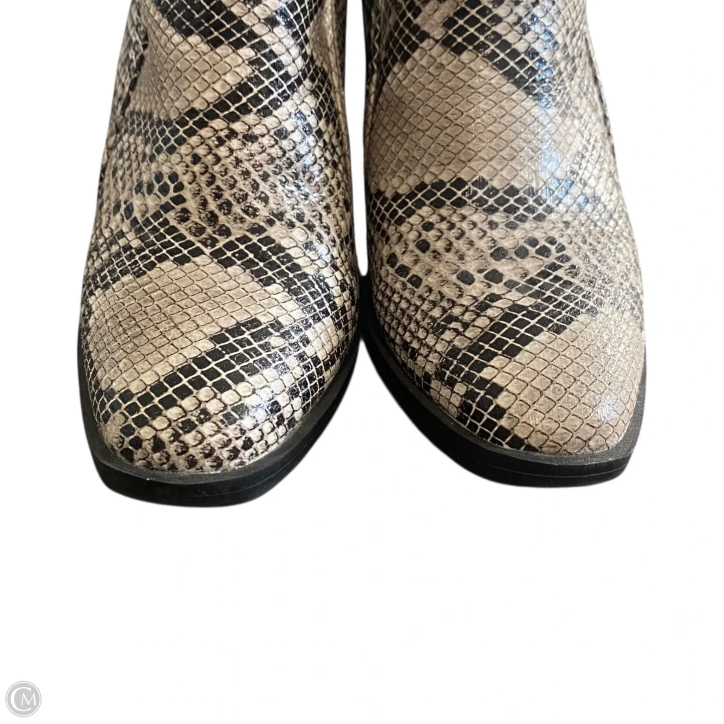 Boots Ankle Heels By Mia In Snakeskin Print, Size: 7.5