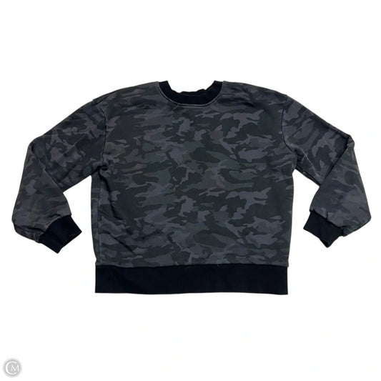 Athletic Sweatshirt Crewneck By Fleo In Grey, Size: S