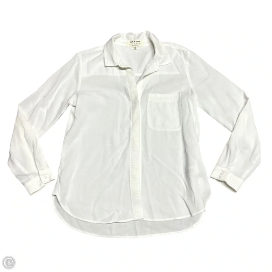 Top Long Sleeve By Cloth & Stone In White, Size: M
