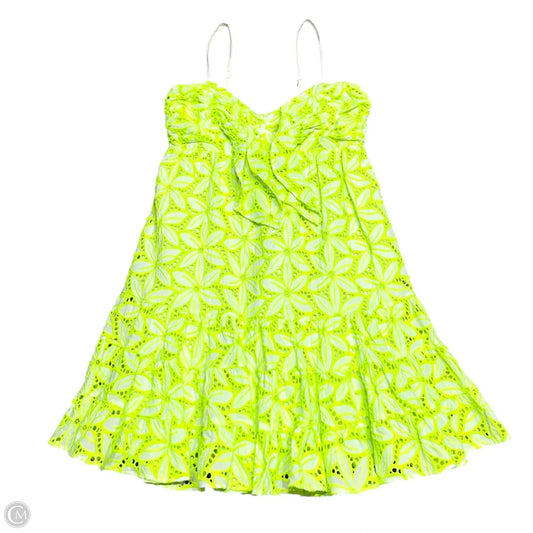 Dress Designer By Lilly Pulitzer In Green & White, Size: S