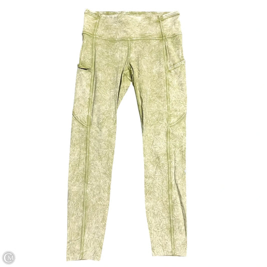 Athletic Leggings By Lululemon In Green, Size: 8